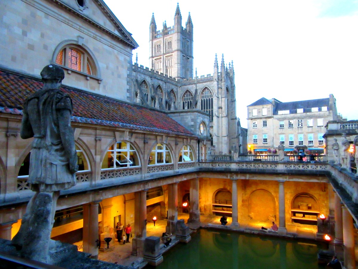 Roman Baths at twilight