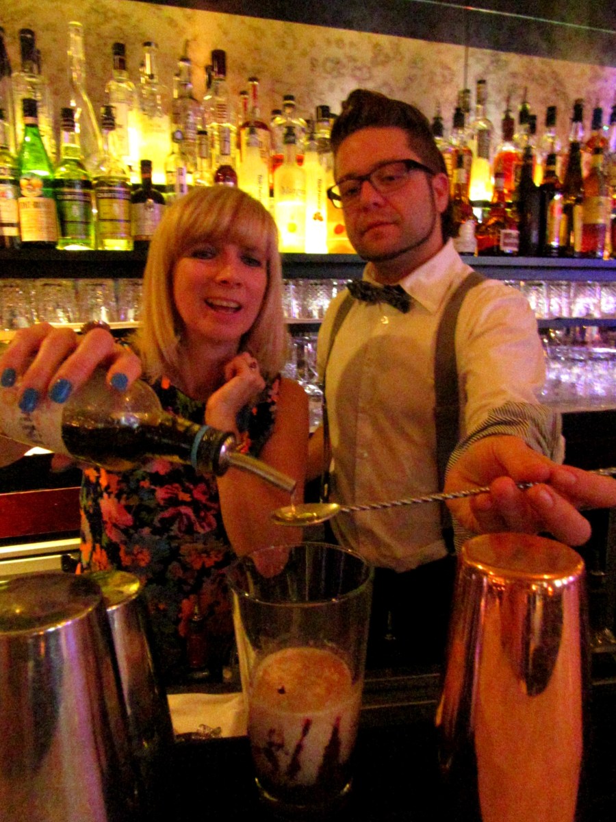 Cocktail making at Hush