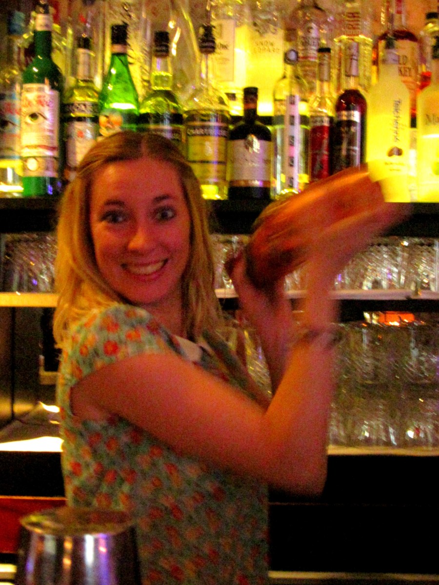 Cocktail making at Hush