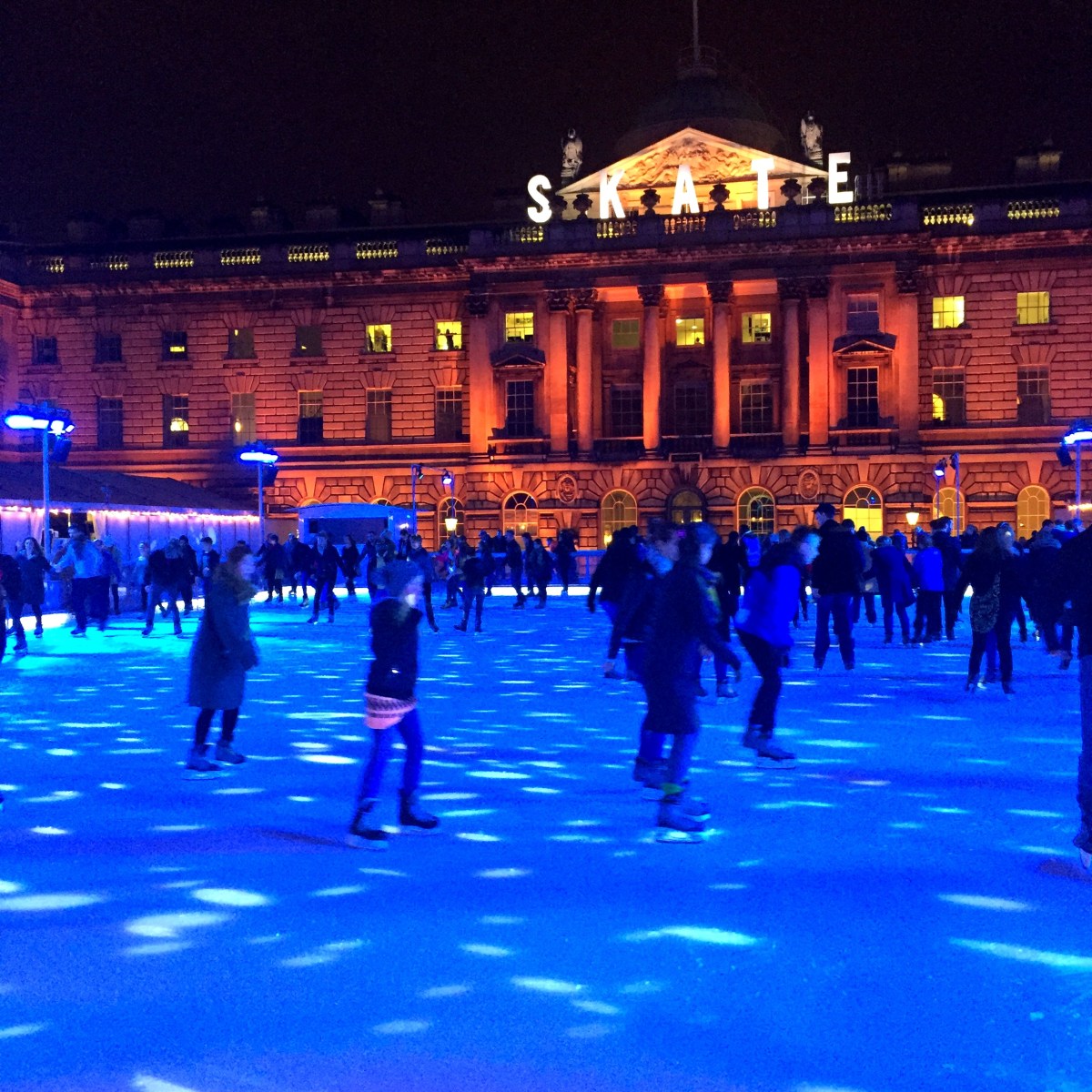Ice skating at Somerset House London