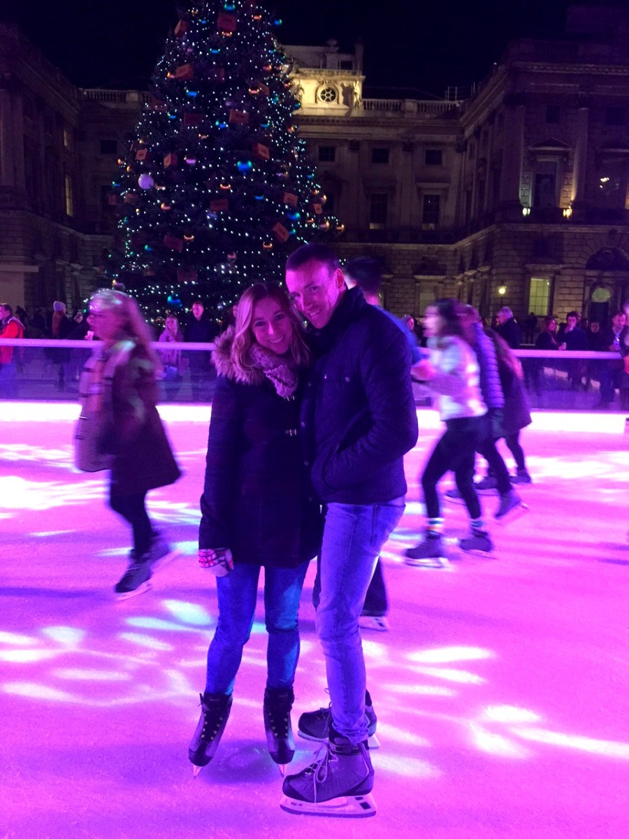 Ice skating at Somerset House London