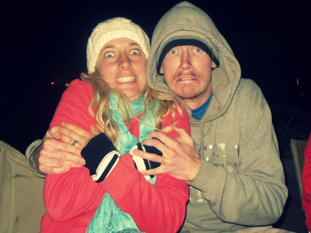 Freezing our butts off in the Ngorongoro Crater, Tanzania