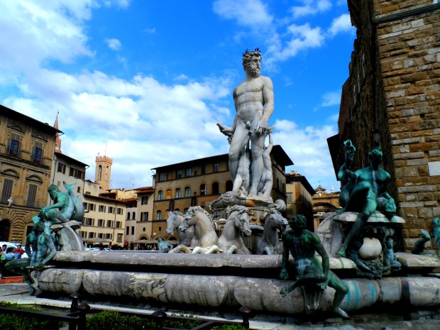 The Fountain of Neptune in Florence