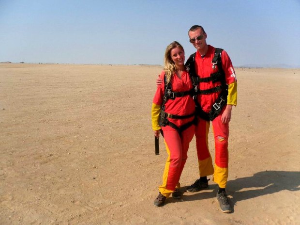 Skydiving in Namibia