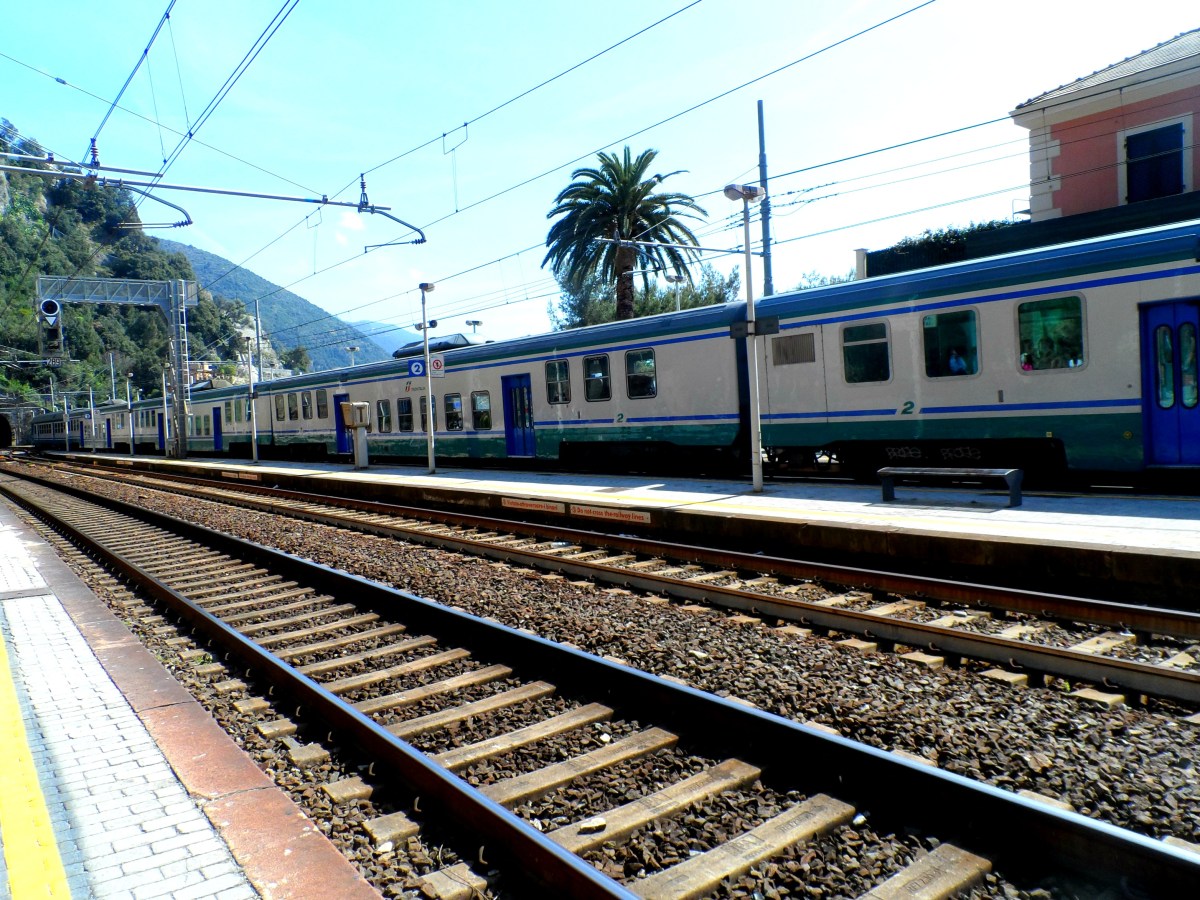 Trains in the Cinque Terre