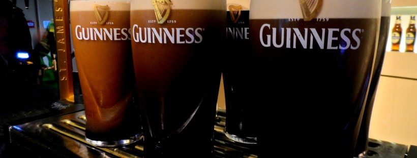 Trying Guinness in Dublin
