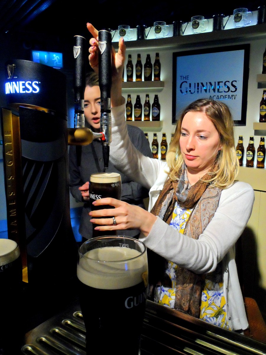 Learning to pour Guinness