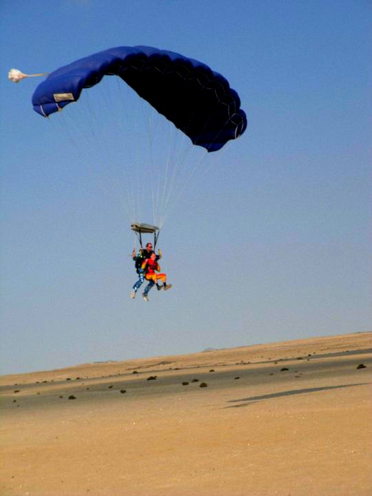 Skydiving in Namibia