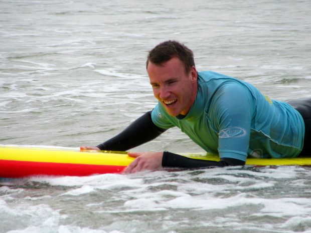 Surfing Watergate Bay