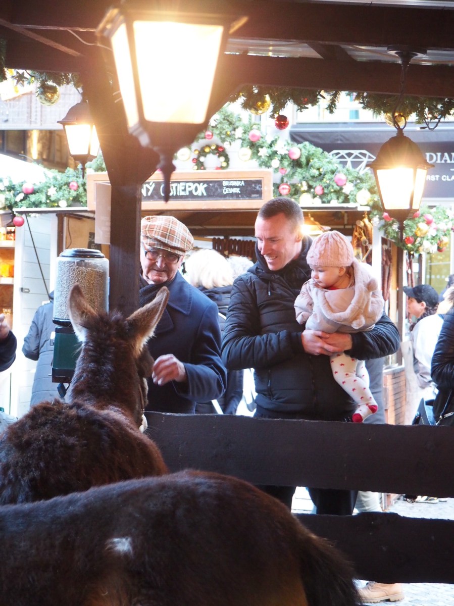 Prague Christmas markets with a baby