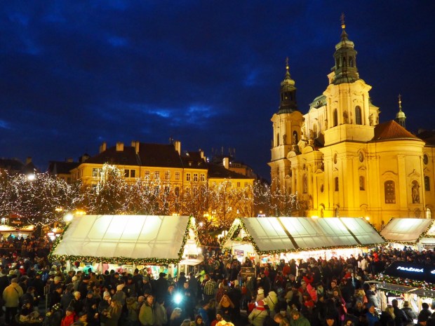Prague Christmas markets with a baby