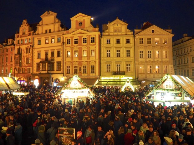 Prague Christmas markets with a baby